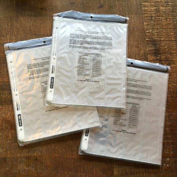 Vue-All Archival Slide Saver Sleeves 75 pages 35mm 120 Mounted Holds 20 slides - Picture 2 of 2